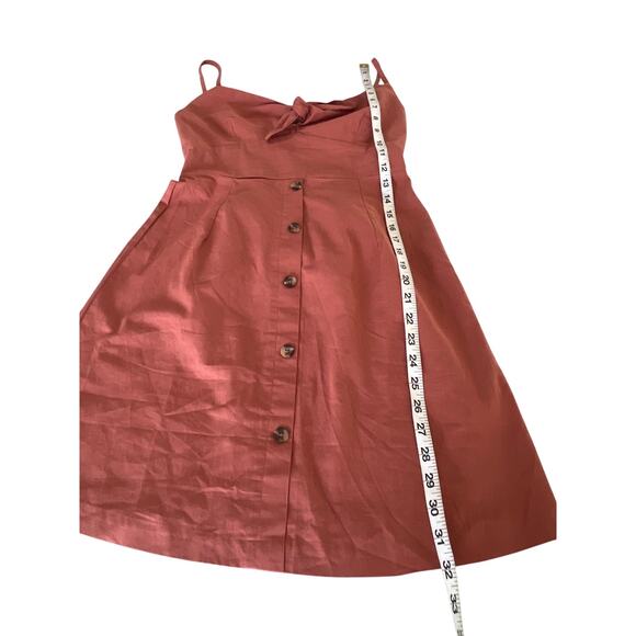 Derek Heart Clay Cotton Sundress Mini Summer Dress Junior Size Small Smocked - Picture 8 of 9